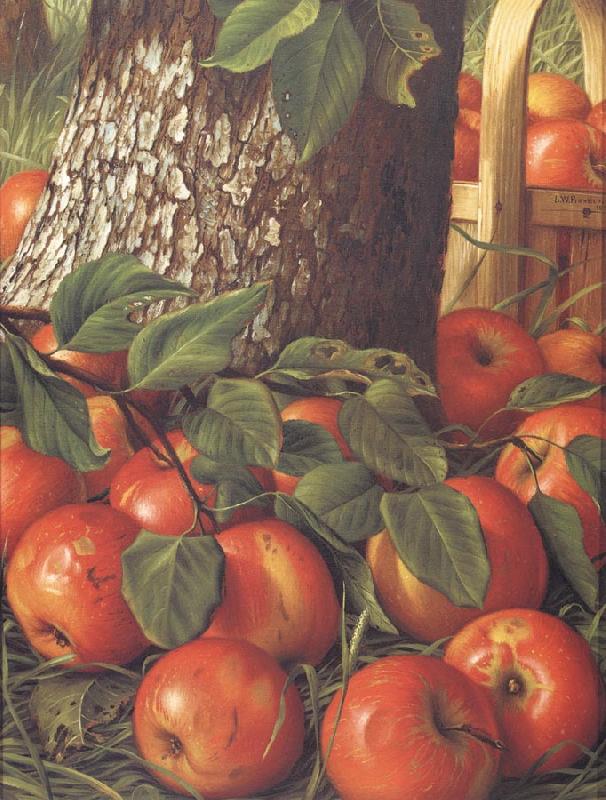 Prentice, Levi Wells Apples Beneath a Tree Germany oil painting art
